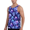 thumbnail image 2 of KLL crystal Skull flower star Print Men's Muscle Gym Workout Stringer Tank Tops Bodybuilding Fitness T-Shirts Tank Tops Men-Medium, 2 of 7