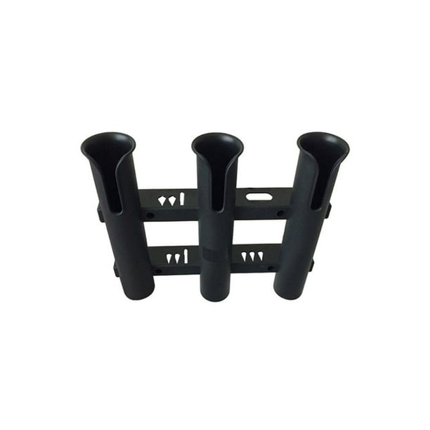 3-Pole Rocket Launcher Fishing Rod Holder Rack Adjustable Slotted
