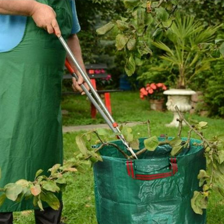 4 Pcs 132 Gallon Garden Waste Bags Reusable Dumpster Bag Collapsible Heavy  Duty Leaf Reusable Trash Bag Container with Lid Zipper Handle for Yard Lawn