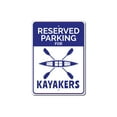 thumbnail image 2 of Kayaker Parking Novelty Sign, Metal Wall Decor - 10x14 inches, 2 of 4