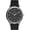 Black/Silver-Tone, variant on Men's Modern Easy Reader 40mm Black/Silver/White Watch, Genuine Leather Strap