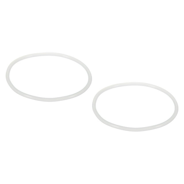 Juntas Tóricas Ajuste 10 Pulgadas Agua Filtro Carcasa 87 x 4mm Silicona Reemplazo Juntas Tóricas Blanco Paquete de 2