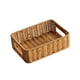 thumbnail image 2 of Cesta de almacenamiento organizadora, cesta de picnic, bandejas de almacenamiento rectangulares para cocina marrón claro M, 2 of 9