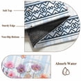 thumbnail image 5 of Spring Will Always Come Runner Rugs 2x6 ft Funny Pig Rustic Wildflower Blue Stripes Washable Hallway Rugs Non-Slip Floor Mats Absorbent Carpet Bedside Runners for Bedroom Kitchen Laundry Room, 5 of 9