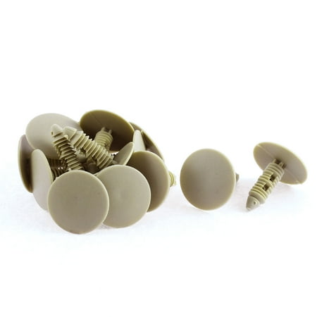 Buick Door Seals - 15 Pcs Khaki Plastic Door Seal Nail Rivet Trim Mat Clip for Buick
