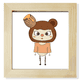 thumbnail image 1 of Animal Bear Brown natural Honey uu Pantalla de escritorio de pared de fotograma cuadrado, 1 of 4