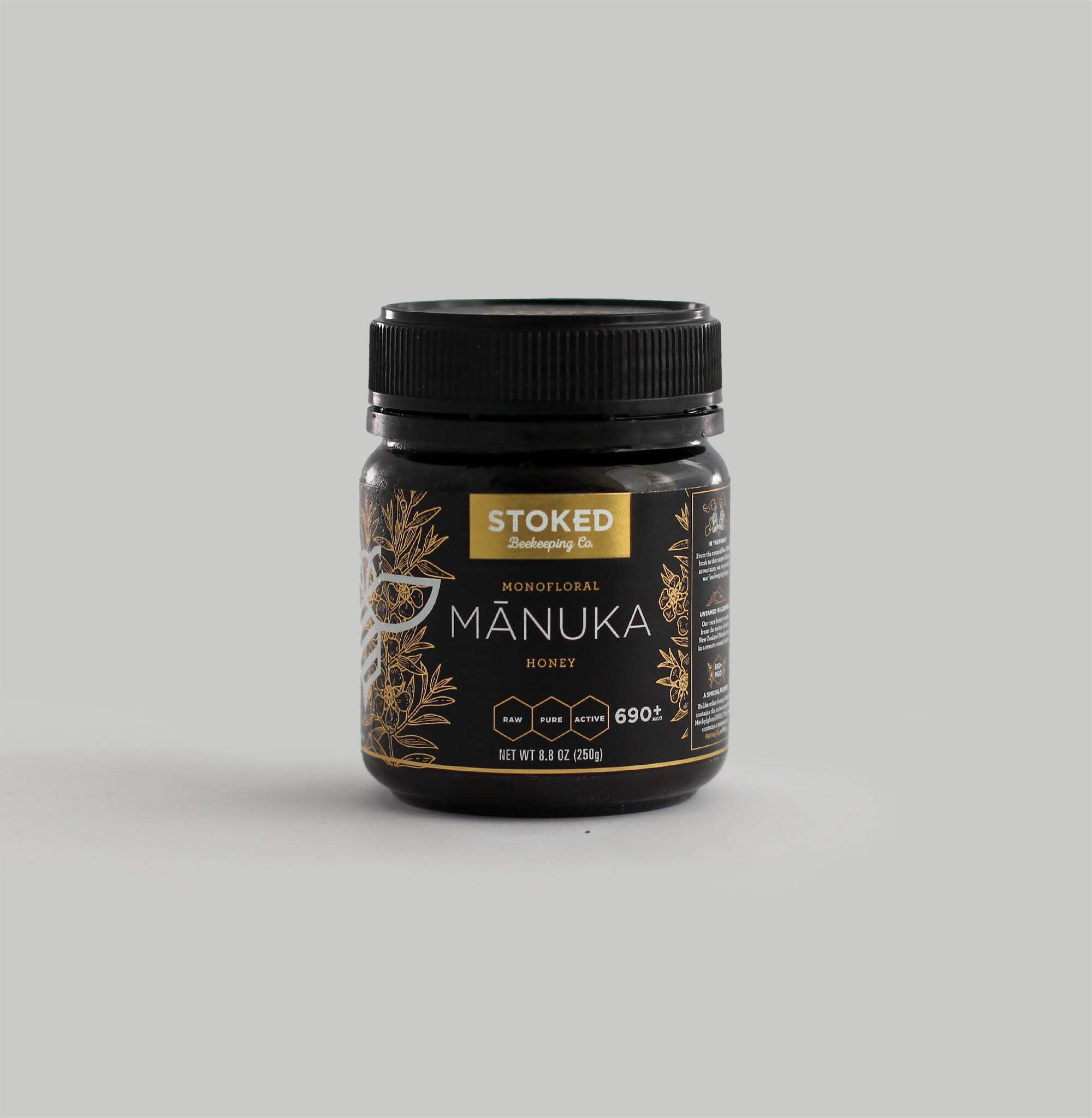 Stoked Pure Manuka Honey MGO 690+ 8.8 oz