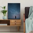 thumbnail image 5 of Silhouette Girl Reaching for Starry Sky Canvas Wall Art, Celestial Print for Living Room Bedroom Office Coffee Shop Hallway Decor, 5 of 8