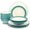 Turquoise, variant on Noritake Colorwave Graphite 12-Piece Coupe Dinnerware Set, Service for 4