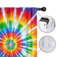 thumbnail image 4 of Blackout Kids Curtains,Rainbow Tie Dye Sunburst Childrens Insulated Curtains Set Of 2,Bedroom Essentials,Toddler Room Decor 42"x54", 4 of 5