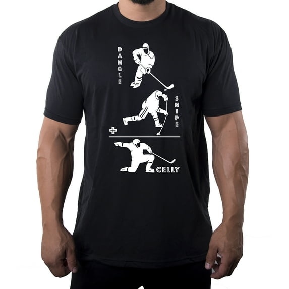 Hockey Party T-shirts, Hockey Team T-shirts, Custom Hockey Party T-shirts for Players and Coaches - Dangle Snipe Celly