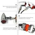 thumbnail image 3 of 1 Pair Motorcycle LED Modified 12V Light Retro Motorbike Indicator Turn Lights, 3 of 8