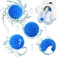 thumbnail image 3 of 6 paquetes de bolas ecológicas para secadora de ropa, bolas de lavado suaves de silicona reutilizables (azul), 3 of 5