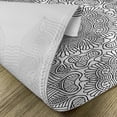 thumbnail image 5 of Ambesonne Eastern Place Mats Set of 4, Folk Pattern Moroccan, Standard Size, Grey White, 5 of 6