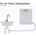 thumbnail image 3 of SDOTXA Trousse d'Installation pour Lave-Vaisselle de 6 Pi Conduite d'Alimentation en Eau pour Lave-Vaisselle en Acier Inoxydable avec Raccords de Lave-Vaisselle à Compression de 3/8 Raccordement Courte Distance, 3 of 7