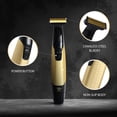 thumbnail image 3 of Cutting Edge Single Blade Face & Body Shaver for Men w/ 5 Guide Combs, Wet/Dry Battery-Powered, 3 of 11