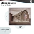 thumbnail image 4 of Stupell Industries Farmhouse Rural America Barn White Framed Giclee Art, 14 x 11, by Marcus Prime, 4 of 8