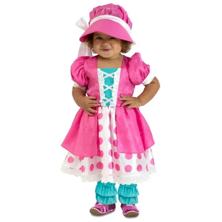 Halloween Girl's Toddler Polka Dot Bo Peep Costume
