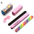thumbnail image 4 of Happydeer 6Pcs Nail Art Sanding File Buffer Block Cleaning Brush Manicure Tool Kit Set, 4 of 5
