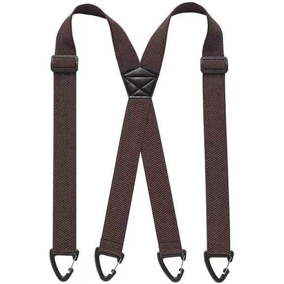 Men's X-Back Suspenders with Hook Clips,Men’s Work Suspenders – for Trousers, Hiking, Overall