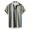 Khaki, variant on Yoodem Mens Shirts Men's T-shirts Men's Striped Summer Short Sleeve Hawaiianss Regular Fit Button Down Shirts for Men Army Green L