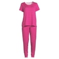 thumbnail image 5 of Secret Treasures Women's and Women's Plus Size T-Shirt and Joggers Pajama Set, 2-Piece, 5 of 5