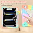 thumbnail image 5 of Elehold for iPad Pro 11 Inch 2024 Case with Kickstand Butterfly Wings Pencil Holder, Heavy Duty Hard Rugged Protective Cover Kids Girls for iPad Pro 11 (M4) 2024,Rainbow, 5 of 6
