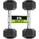 thumbnail image 1 of Mancuerna HANDBODE Handbode con funda hexagonal de goma, 8 libras, para entrenamiento de fuerza, 1 of 9
