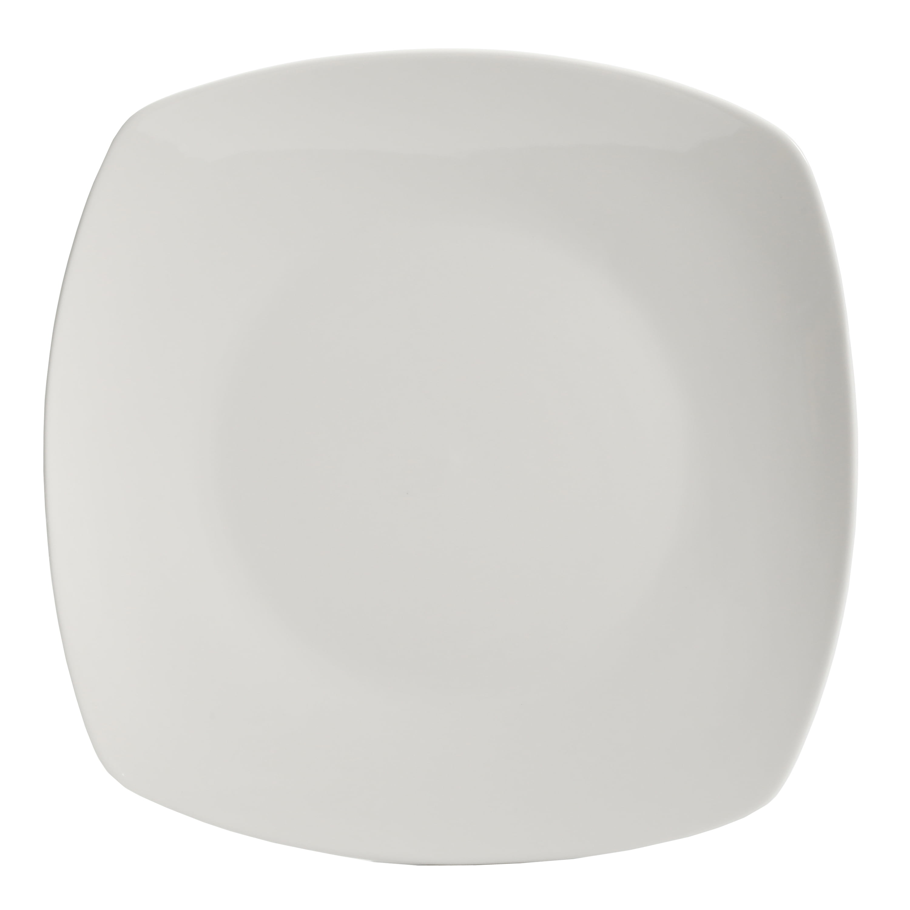 Gibson Home Everyday Square White Ceramic Expanded 40-Piece Dinnerware Set