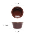 thumbnail image 2 of Excellante Melamine Ramekin Collection 2-1/2 oz., 2-7/8" Smooth Ramekin, Chocolate, Comes in Dozen, 2 of 2