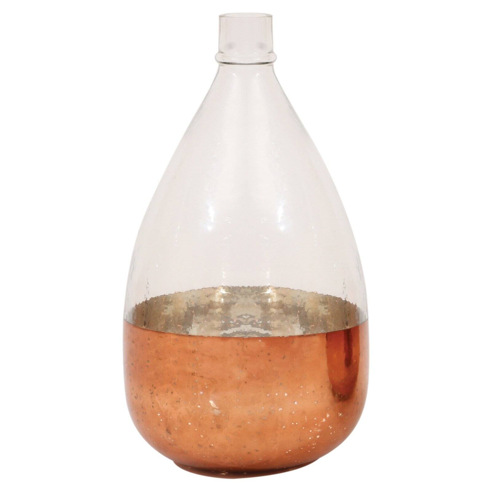 3R Studios Copper Bottom Glass Balloon Vase