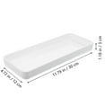 thumbnail image 2 of Raindrops Toilet Tank Tray 1Pack White Rectangular Vanity Tray Bathroom Use Countertop Organization Organizers, 2 of 8