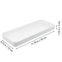 Frcolor Melamine White Vanity Tray Bathroom Vanity Top, 11.79 x 4.72 in