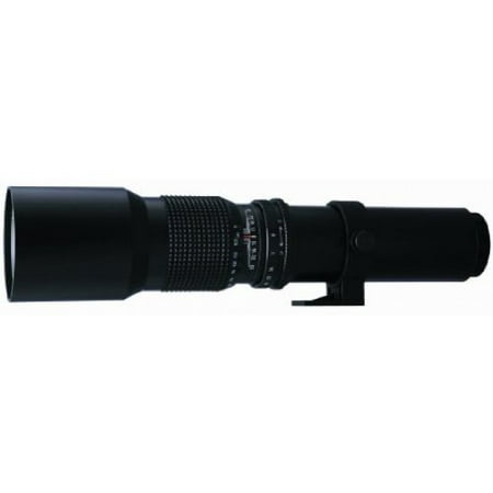 T-Mount 500mm f/8.0 Preset Telephoto Lens for Nikon D3100, D3200, (Best Prime Lens For D3100)