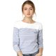 thumbnail image 1 of CamiseDe ManLarPaMujer bloque de colorrayas triple color simple Azul claro S, 1 of 6