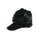 thumbnail image 1 of Minnieouse Gorros tejidos a la moda con protectores para los oídos, gorros tejidos para mayor calidez, gorro divertido de lana Sombreros negro, 1 of 6