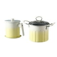 thumbnail image 2 of Siruishop Deep Fryer Set Nonstick Practical 3L Capacity for French Fries Chips Kitchen White Yellow, 2 of 8