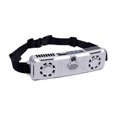 thumbnail image 4 of Ventilador de cintura con cinturón ajustable 4 velocidades portátiles 20x5.6 cm con motores sin escobillas USB recargable 2 ventilaciones de aire para Plateado, 4 of 8