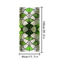 thumbnail image 3 of 17"*39 Inch European Vintage Stained Glass Window Film,Non-Adhesive Removable Static Cling,UV-Resistant Blackout Window Stickers for Home Kitchen Window Decor, 3 of 7