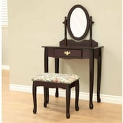 Home Craft Traditional Queen Anne Style 3-Piece Vanity Set