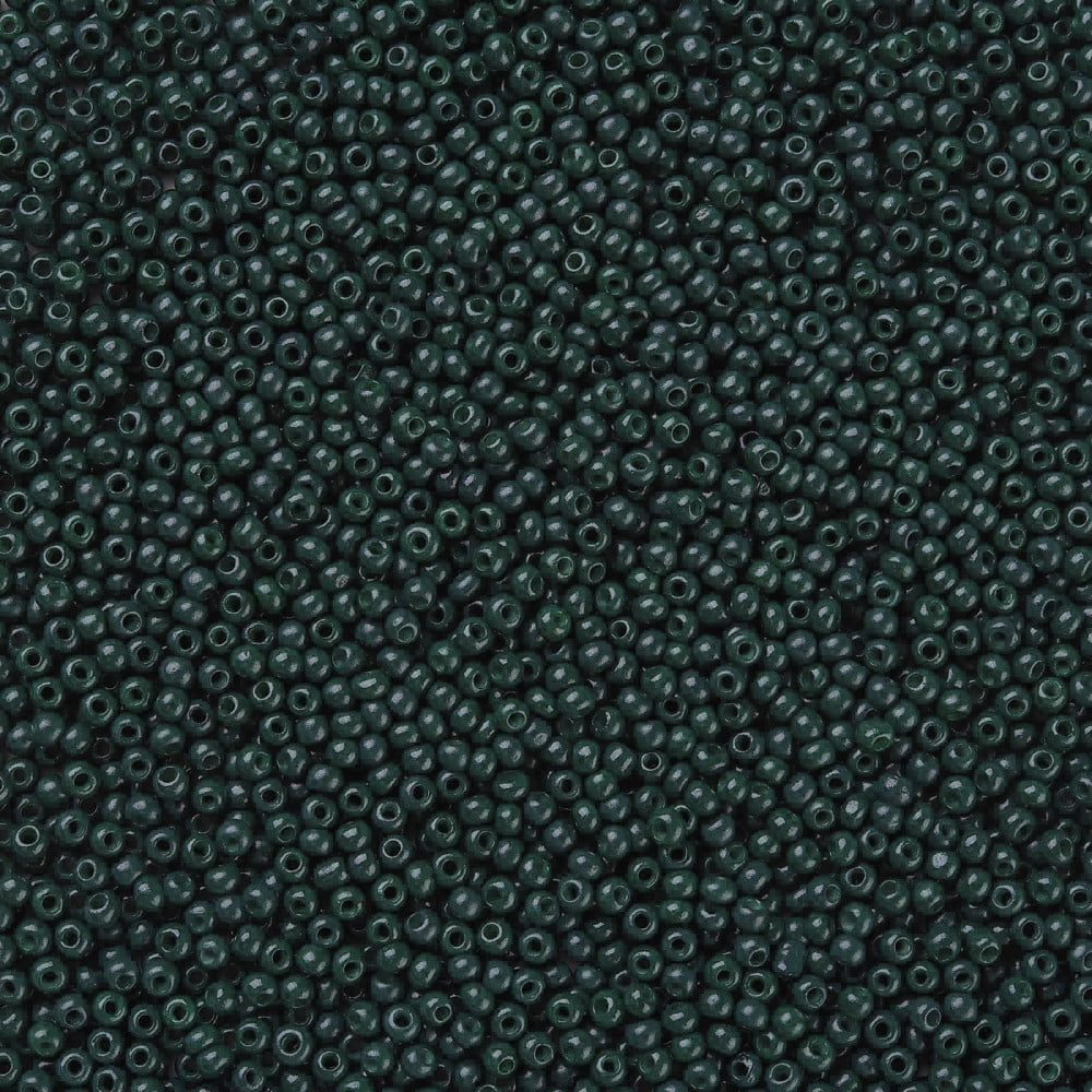 11/0 FGB Grade A Round Glass Seed Beads Baking Paint Dark Green 2.3x1.5mm Hole: 1mm 48500pcs/pound