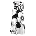 thumbnail image 4 of Black*Friday Deals Clothes under $5 GaThRRgYP Women 2025 Summer Sleeveless Dresses,Womens Fashion Casual Round-Neck Vintage Sleeveless Print Dresses White XL, 4 of 5