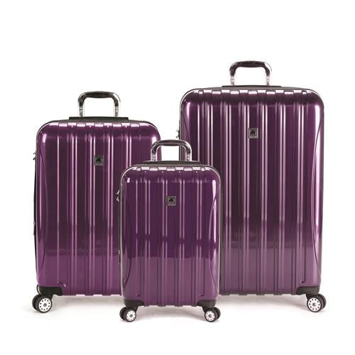 purple delsey luggage