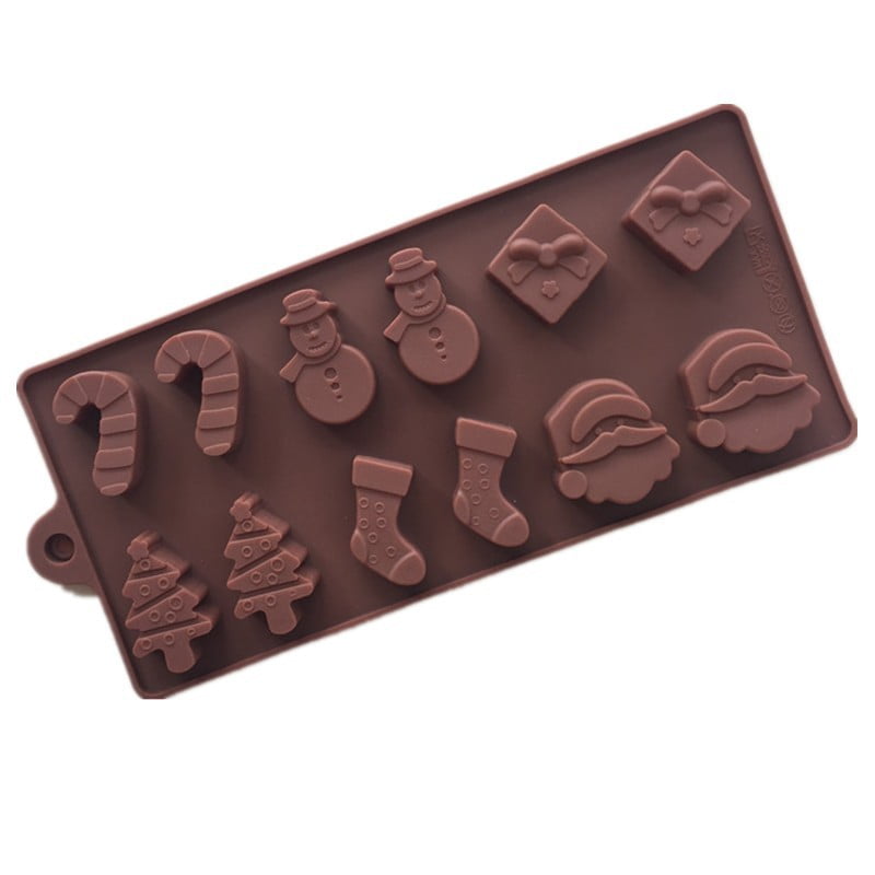 1x 10 Hole Lego Piece Shaped Silicone Mould Kids Baking Tray Chocolate Cake 