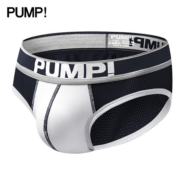 PUMP Calzoncillos de moda para hombre, ropa interior suave y transpirable de algodón, calzoncillos convexos en U sexis, ropa interior deportiva de cintura baja Gao Jiahui unisex
