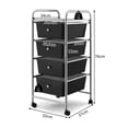 thumbnail image 3 of Costway Carrito de Almacenamiento Móvil con 4 Cajones Ruedas Carro Auxiliar Organizador para Baño Hogar Oficina 37 x 32 x 76 cm, 3 of 9