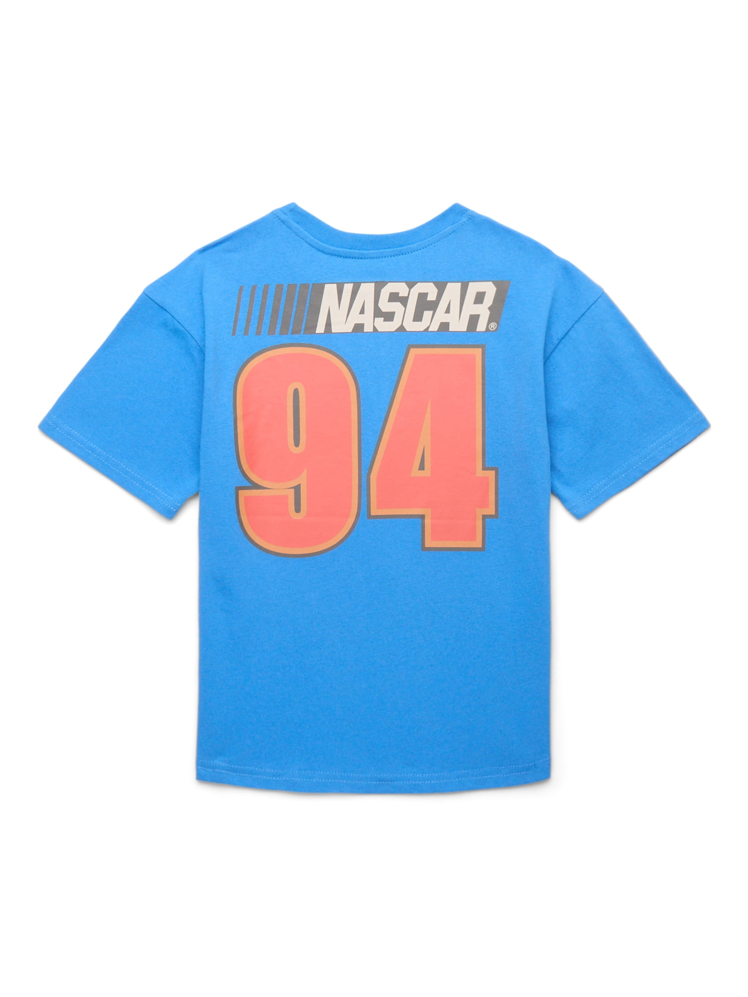 NASCAR Boys' Front Back Graphic Tee with Short Sleeve, Sizes 4-18