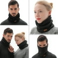 thumbnail image 5 of Novforth Winter Neck Warmer Men Scarf,Ski Neck Warmer Scarf for Women, Fleece Lining Double Layer Neck Gaiter Face Mask, 5 of 7