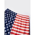 thumbnail image 6 of 4th of July Family Matching Outfits Red White Blue Patriotic Short Sleeve Tops and Shorts Set, 6 of 8