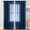 Navy, variant on Solid-Color Double-String Polyester Curtain Sheers Semi-Sheer Curtains Rod-Pocket Style Semi-Sheer Curtains